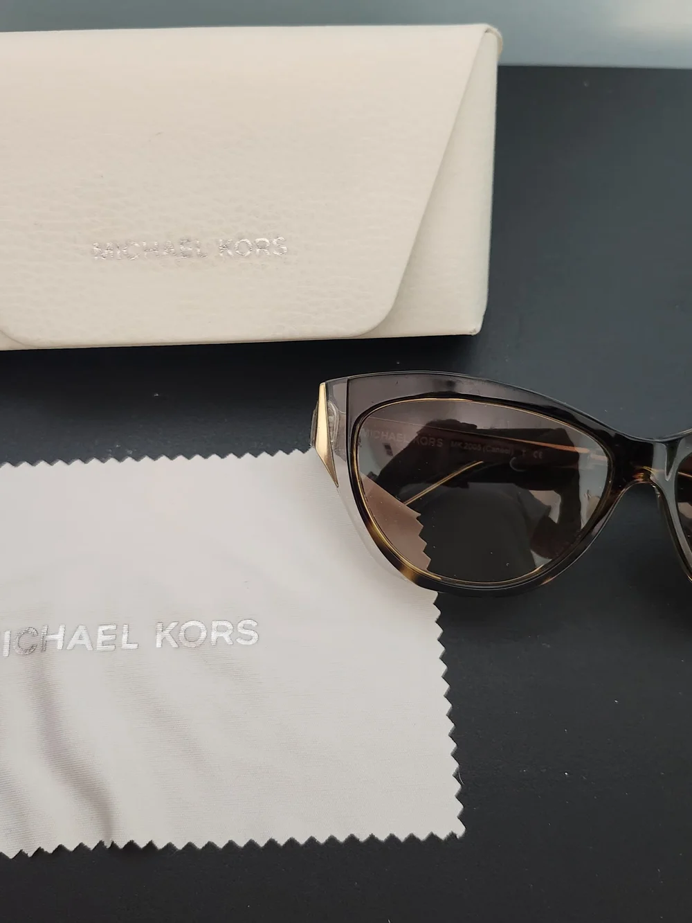 Michael Kors Tortoiseshell Cat-Eye Sunglasses with Brown Lenses
